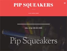 Tablet Screenshot of pipsqueakers.com
